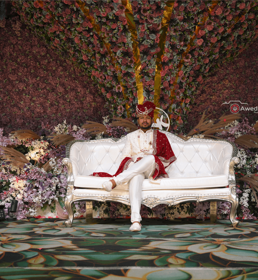 The Groom in Traditional Sherwani